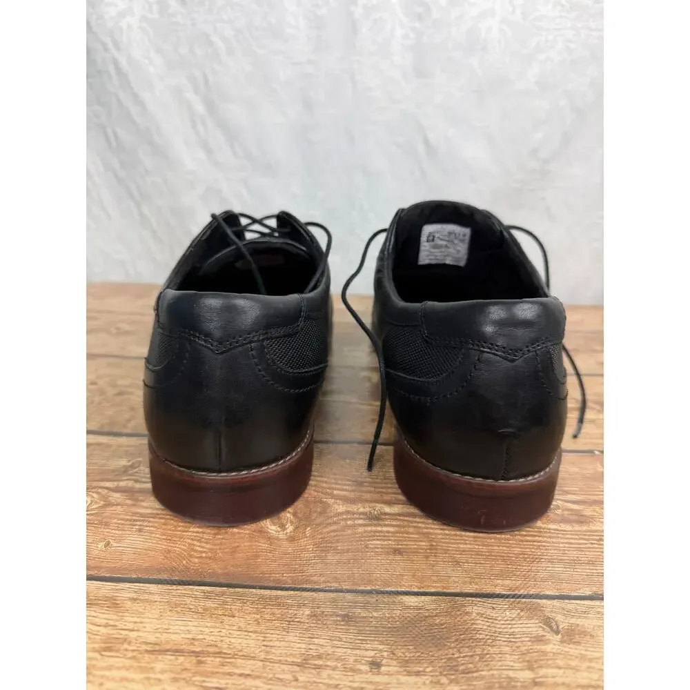 Rockport Men’s Black Leather Cap Toe Oxford Dress Shoes Size 13
